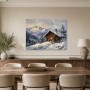 Winterliche Berghütte als Wandbild oder Fine Art Print