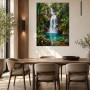 Tropischer Wasserfall als Leinwand oder Poster für natürliche Raumakzente
