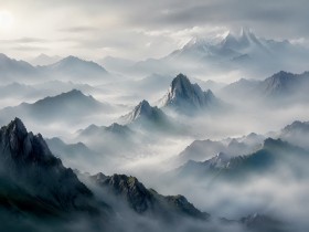 Mystische Berglandschaft als Leinwand oder Fine Art Print Mystische Berglandschaft als Leinwand oder Fine Art Print
