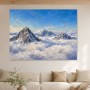 Berggipfel über Wolken, Acrylbild oder Fine Art Print