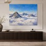 Berggipfel über Wolken, Acrylbild oder Fine Art Print