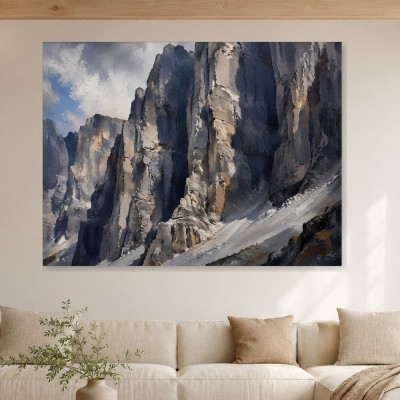 Majestätische Felsformation als Wandbild oder Kunstdruck