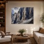 Majestätische Felsformation als Wandbild oder Kunstdruck