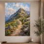 Bergpfad im Licht als Leinwandbild oder Kunstdruck