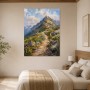 Bergpfad im Licht als Leinwandbild oder Kunstdruck