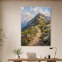Bergpfad im Licht als Leinwandbild oder Kunstdruck