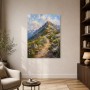 Bergpfad im Licht als Leinwandbild oder Kunstdruck