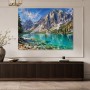 Alpensee und Gipfel als Leinwand oder Poster für natürliche Raumwirkung