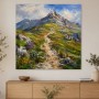 Bergpfad im Hochgebirge als Wandbild oder Kunstdruck