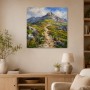 Bergpfad im Hochgebirge als Wandbild oder Kunstdruck