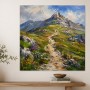 Bergpfad im Hochgebirge als Wandbild oder Kunstdruck