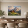 Almhütte im Licht, Leinwandbild oder Fine Art Print