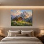 Almhütte im Licht, Leinwandbild oder Fine Art Print