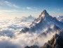 Majestätische Berglandschaft als Wandbild und Fine Art Print