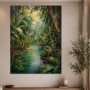 Tropischer Dschungelfluss als Wandbild oder Leinwandbild