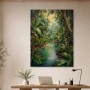 Tropischer Dschungelfluss als Wandbild oder Leinwandbild