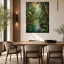 Tropischer Dschungelfluss als Wandbild oder Leinwandbild