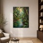 Tropischer Dschungelfluss als Wandbild oder Leinwandbild