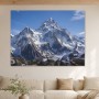 Majestätische Schneegipfel als Leinwandbild oder Fine Art Print