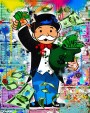 Mr. Monopoly Geld Pop Art