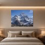 Majestätische Schneegipfel als Leinwandbild oder Fine Art Print