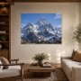 Majestätische Schneegipfel als Leinwandbild oder Fine Art Print
