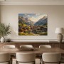 Alpines Dorfpanorama als Leinwandbild oder Poster