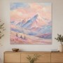 Pastellfarbene Berglandschaft als Wandbild oder Fine Art Print
