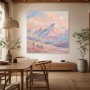 Pastellfarbene Berglandschaft als Wandbild oder Fine Art Print