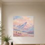 Pastellfarbene Berglandschaft als Wandbild oder Fine Art Print