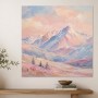 Pastellfarbene Berglandschaft als Wandbild oder Fine Art Print