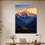 Alpenpanorama im Abendlicht, Wandbild oder Leinwand für stilvolle Räume