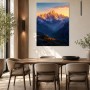 Alpenpanorama im Abendlicht, Wandbild oder Leinwand für stilvolle Räume