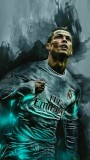 Ronaldo CR7 Fußball Gemalt