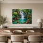 Tropischer Wasserfall als Wandbild oder Leinwandbild