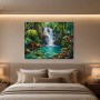Tropischer Wasserfall als Wandbild oder Leinwandbild
