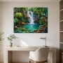Tropischer Wasserfall als Wandbild oder Leinwandbild