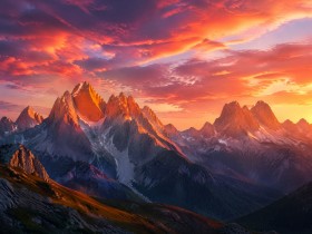Alpenpanorama im Abendlicht als Leinwand oder Poster Alpenpanorama im Abendlicht als Leinwand oder Poster