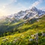 Alpine Berglandschaft als Wandbild oder Kunstdruck