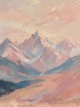 Pastellfarbene Berglandschaft als Wandbild oder Kunstdruck