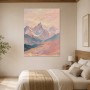 Pastellfarbene Berglandschaft als Wandbild oder Kunstdruck