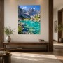 Kristallklarer Bergsee als Leinwand oder Poster