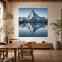 Majestätischer Bergsee in Ruhe, Leinwandbild oder Fine Art Print