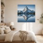 Majestätischer Bergsee in Ruhe, Leinwandbild oder Fine Art Print