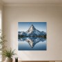 Majestätischer Bergsee in Ruhe, Leinwandbild oder Fine Art Print