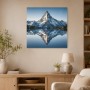 Majestätischer Bergsee in Ruhe, Leinwandbild oder Fine Art Print