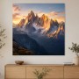 Alpine Gipfel im Morgenlicht als Wandbild oder Leinwandbild