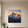 Alpine Gipfel im Morgenlicht als Wandbild oder Leinwandbild