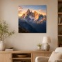 Alpine Gipfel im Morgenlicht als Wandbild oder Leinwandbild