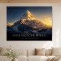 Golden Summit: Wandbild oder Fine Art Print mit alpiner Lichtstimmung